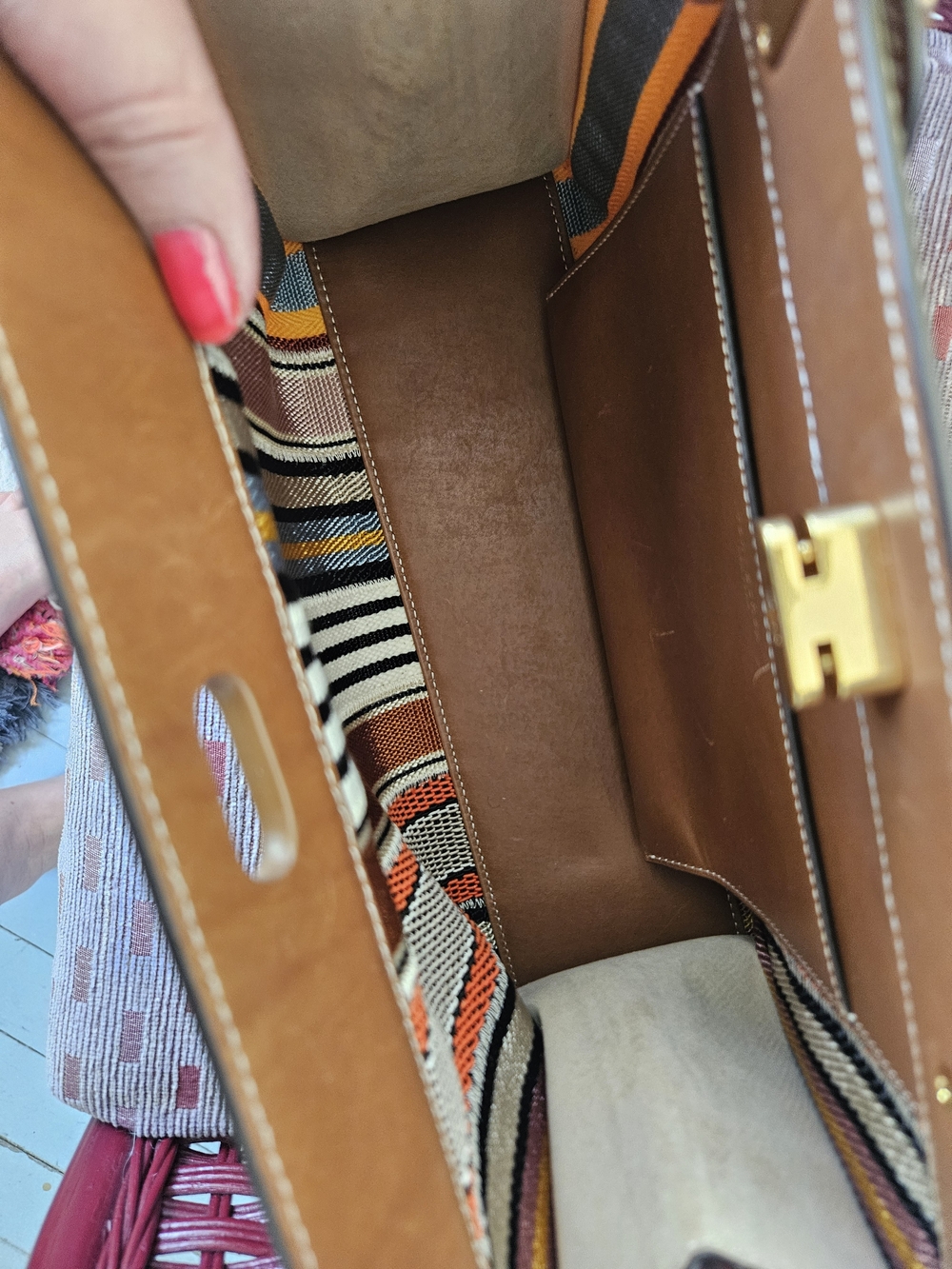 Tory Burch Lee Radziwill Patchwork Webbing Bag - Picture 6 of 12